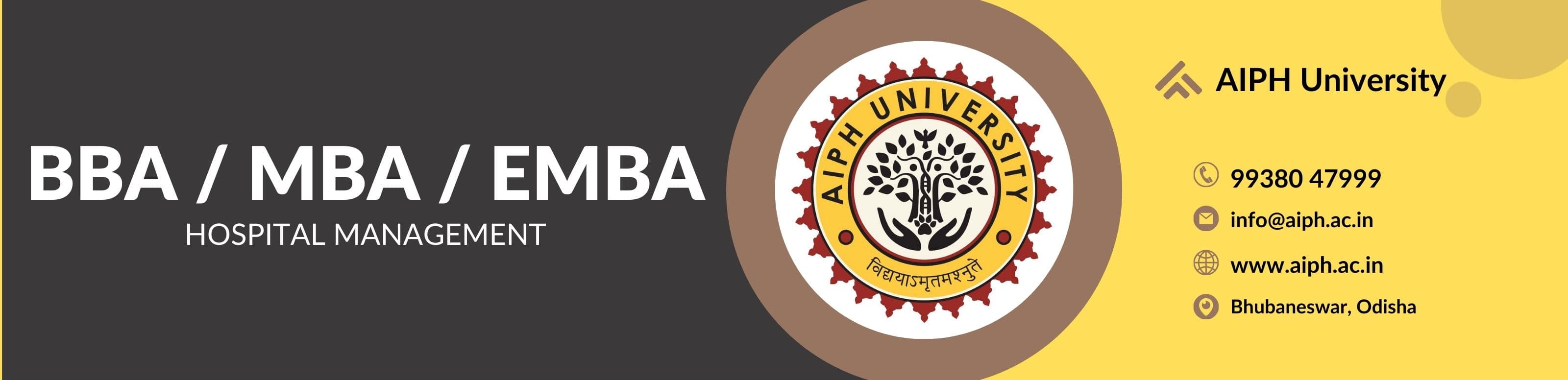 AIPH University - The first Public health University of Eastern India banner